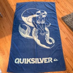 Vintage Quicksilver Sexy Mermaid Beach Towel